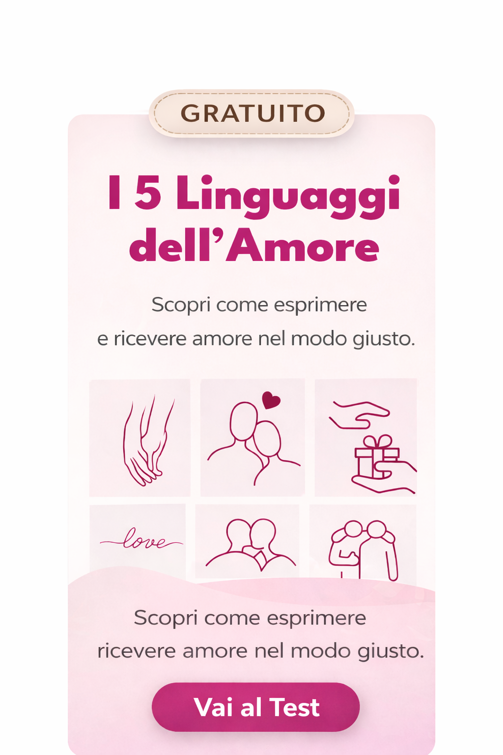 Test 5 linguaggi dell’Amore